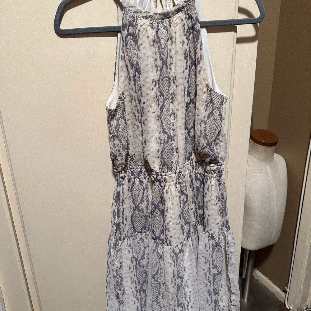 Super Cute Japna flowy dress Size Medium New without tags snakeskin print